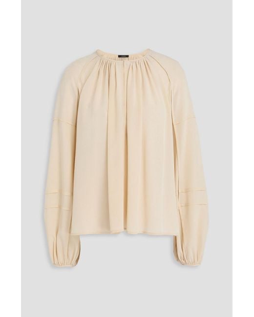 Joseph Natural Havre Silk Crepe De Chine Blouse