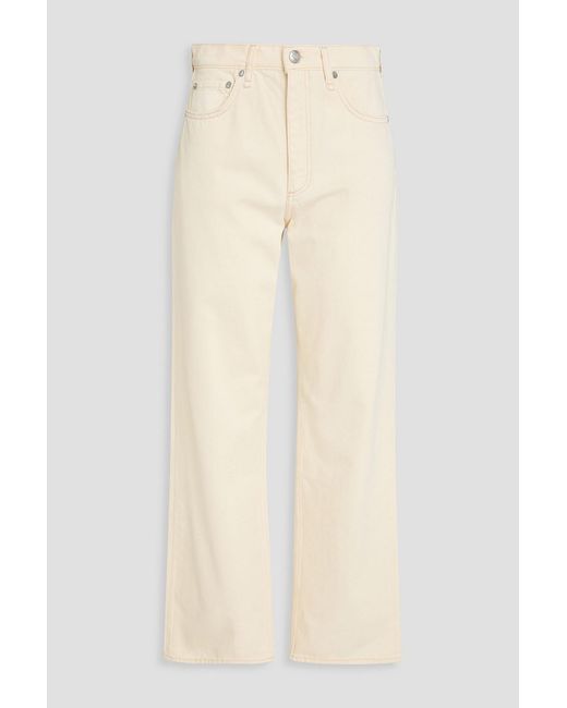 Rag & Bone Natural Shea High-Rise Straight-Leg Jeans