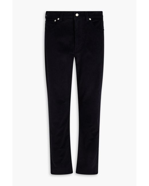 Dunhill Blue Cotton-Blend Corduroy Pants for men