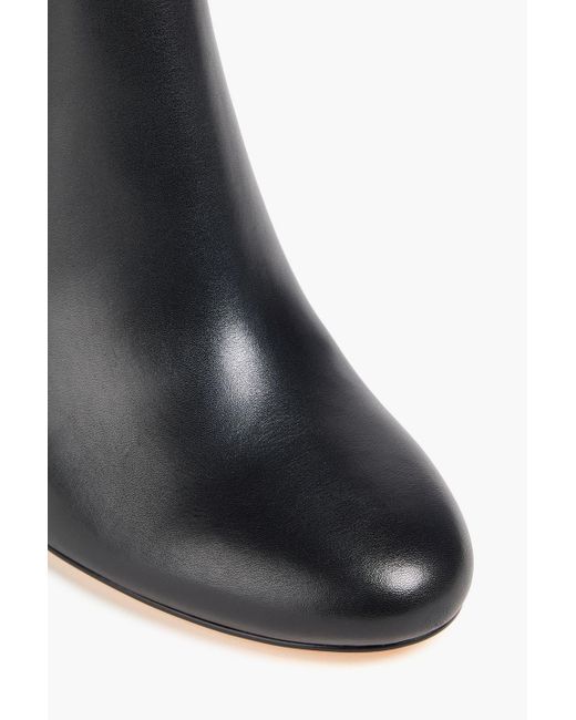 Stuart Weitzman Black Celina Leather Chelsea Boots
