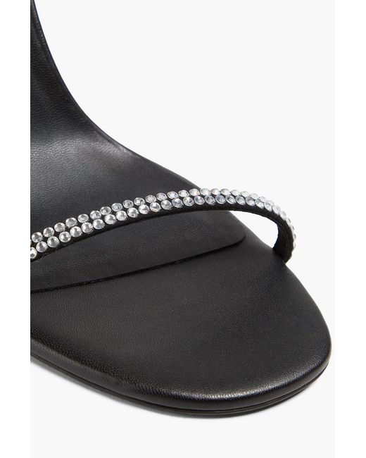Stella McCartney Black Stella 100 Crystal-Embellished Sandals