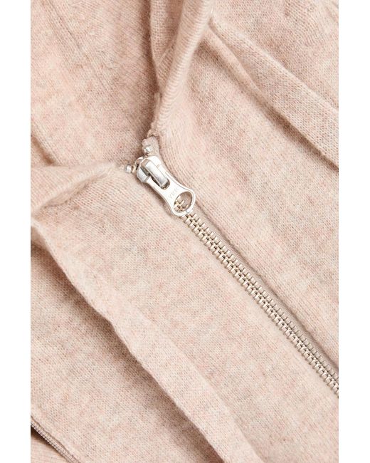 Veronica Beard Pink Wool And Cashmere-Blend Hooded Dickey