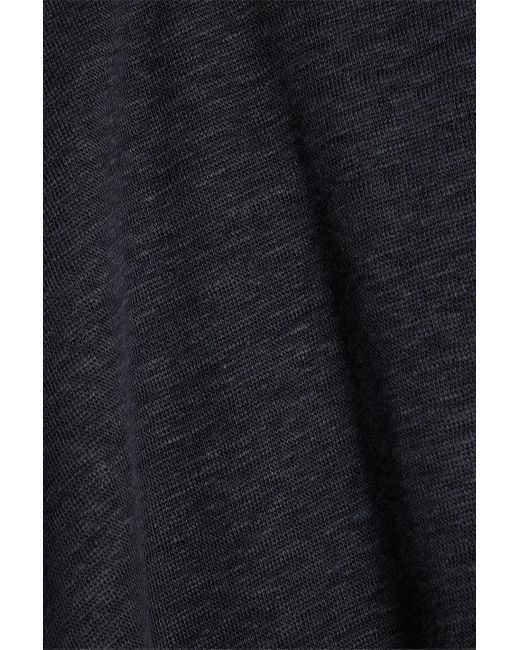 Onia Black Shaun Linen-jersey Polo Shirt for men