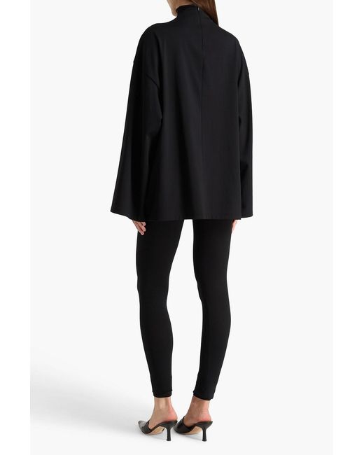 Wardrobe NYC Black Stretch-jersey Turtleneck Top