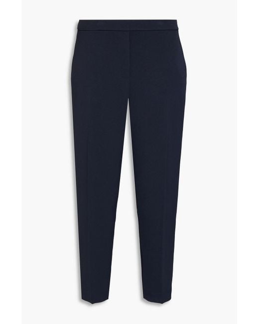 Theory Blue Oxford Tapered Pants
