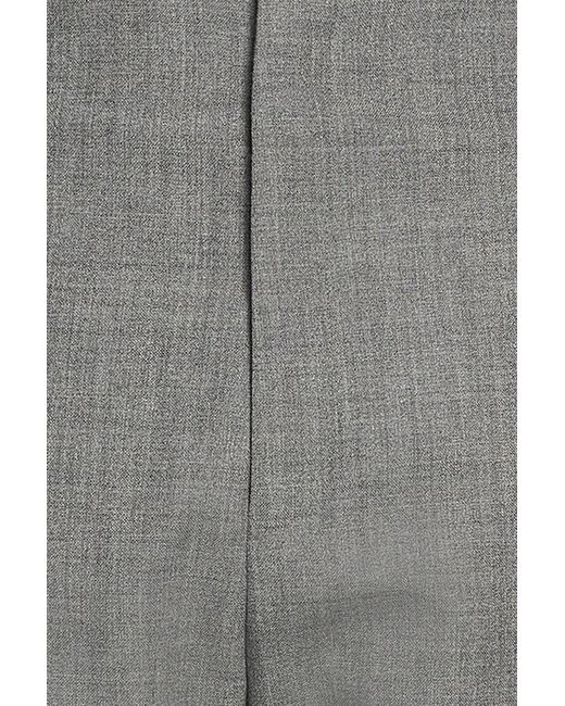 Thom Browne Gray Tapered Striped Wool Pants for men