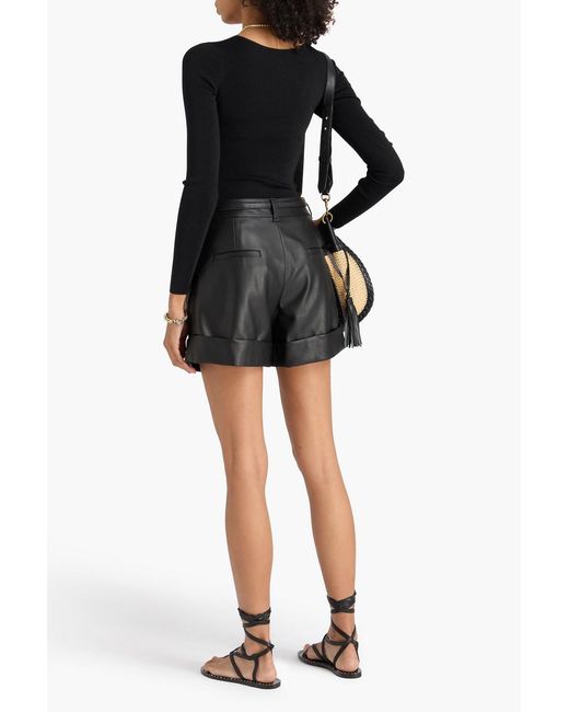 Zimmermann Black Metallic Stretch-Jersey Bodysuit