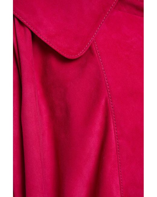 Miu Miu Gathered Suede Jacket
