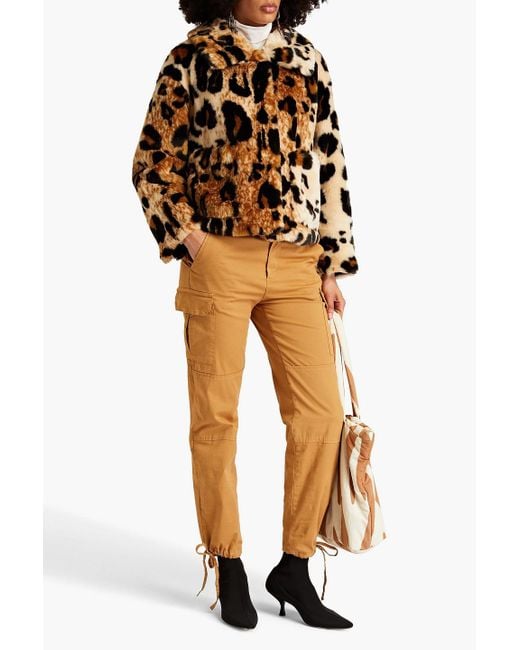 Jakke Multicolor Traci Leopard-print Faux Fur Jacket
