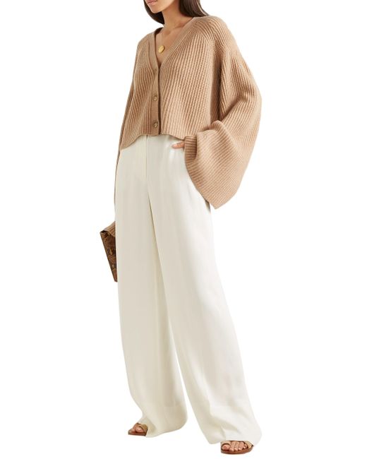 James Harmon Crepe Wide-leg Pants 