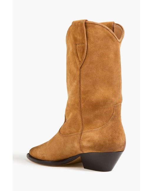 Isabel Marant Brown Duerto Suede Ankle Boots