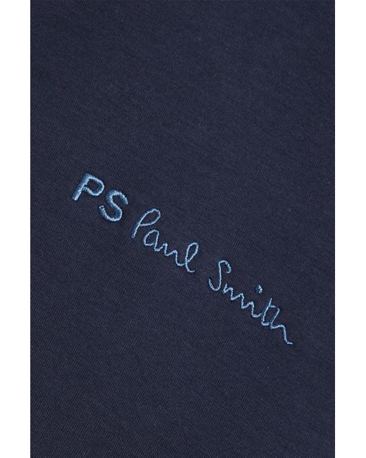Paul Smith Blue Cotton-blend Track Jacket for men