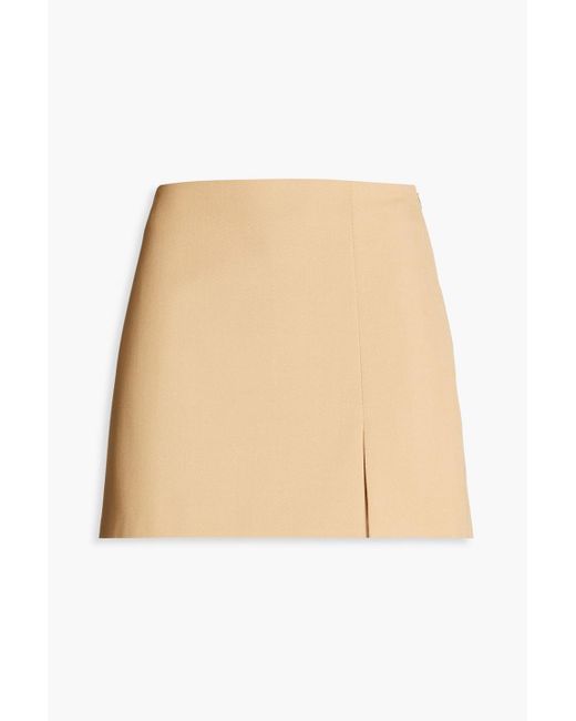 Rejina Pyo Natural Stretch-cotton Twill Mini Skirt