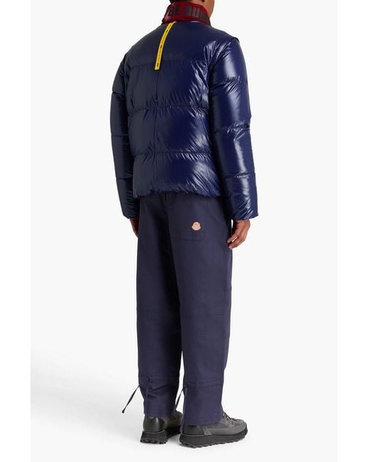 Moncler Blue Throttle Quilted Shell Down Jacket for men