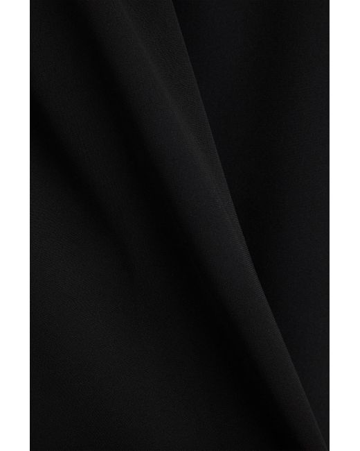 Jonathan Simkhai Black Gloria Embellished Crepe Gown