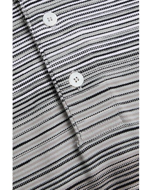Missoni Poloshirt aus baumwoll-piqué in space-dye-optik in Gray für Herren