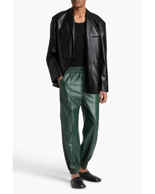 Nanushka Green Vitor Tapered Okobortm Pants for men