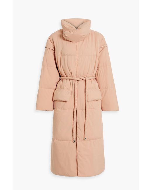A.L.C. William Convertible Quilted Shell Coat in Natural Lyst