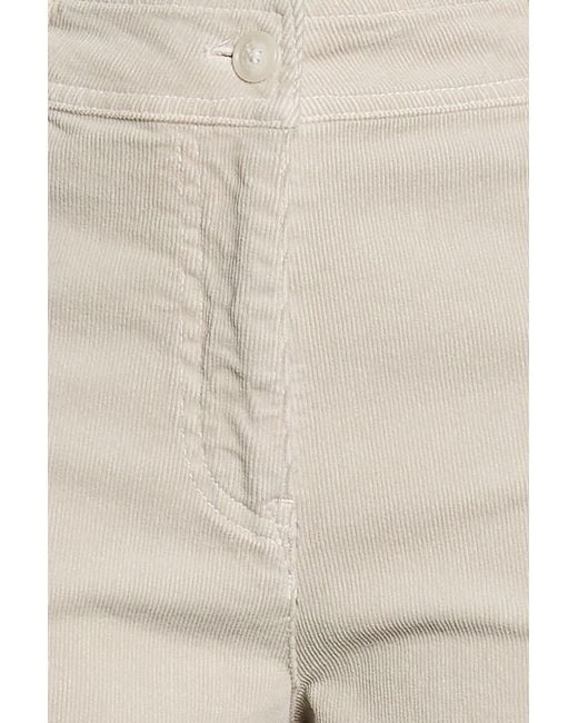 Nili Lotan Natural Megan Cotton-Blend Corduroy Wide-Leg Pants