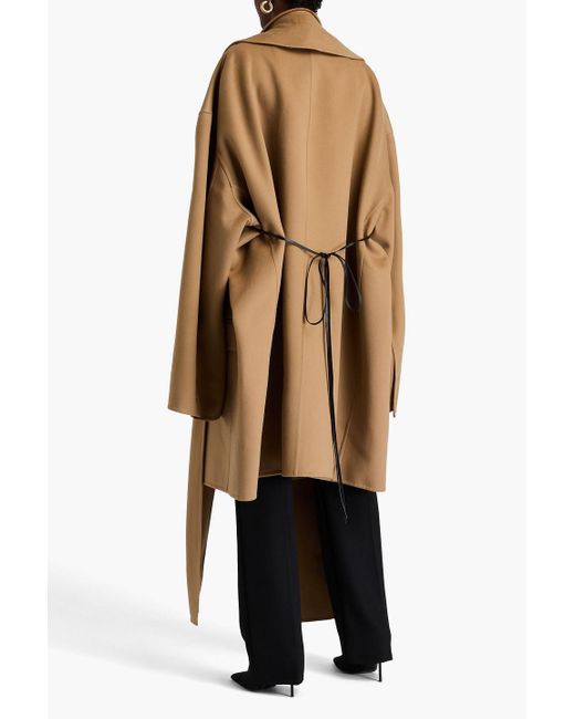 Peter Do Natural Oversized Wool And Cashmere-blend Felt Coat