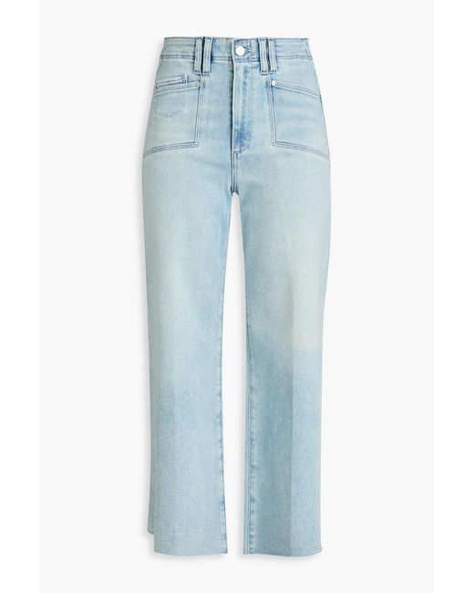 PAIGE Blue Anessa High-Rise Wide-Leg Jeans