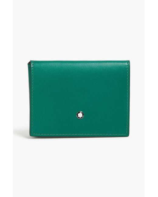 Montblanc Green Leather Cardholder for men