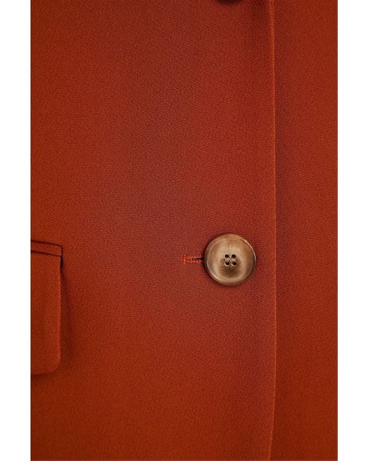 Joseph Orange Jackie Crepe Blazer