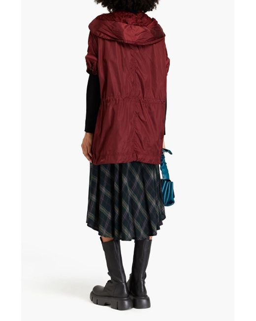 RED Valentino Red Oversized Shell Hooded Jacket