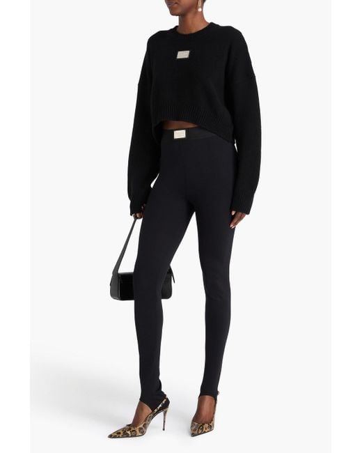 Dolce & Gabbana Black Stretch Leggings