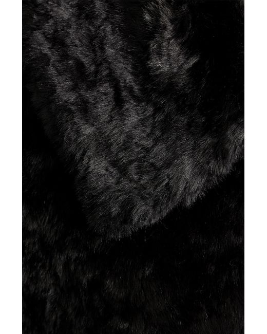 Proenza Schouler Black Faux Fur Coat