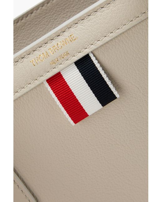 Thom Browne Natural Pebbled-leather Tote