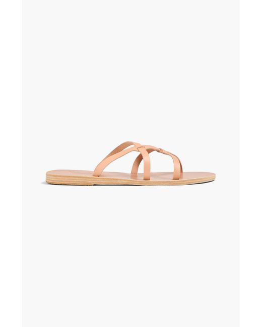 Ancient Greek Sandals Natural Egopi Leather Sandals