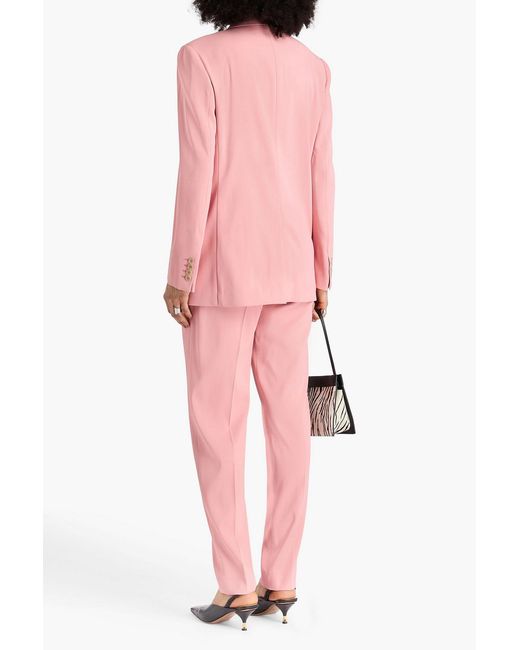Another Tomorrow Pink Twill Blazer