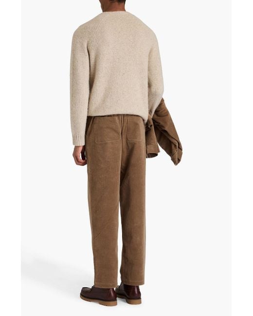FRAME Brown Tapered Corduroy Pants for men