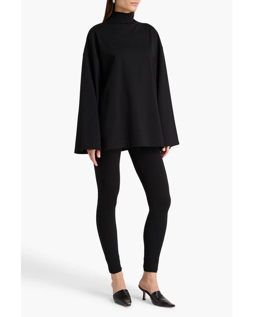 Wardrobe NYC Black Stretch-jersey Turtleneck Top