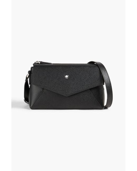 Montblanc Black Sartorial Textured-leather Shoulder Bag for men