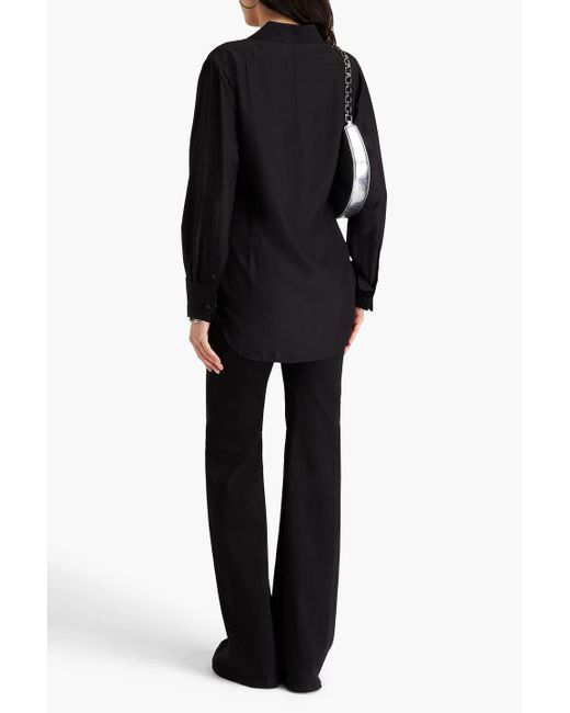 Rag & Bone Black Delphine hemd aus einer seidenmischung