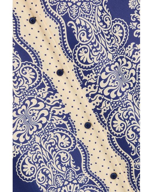 Claudie Pierlot Blue Printed Twill Shirt