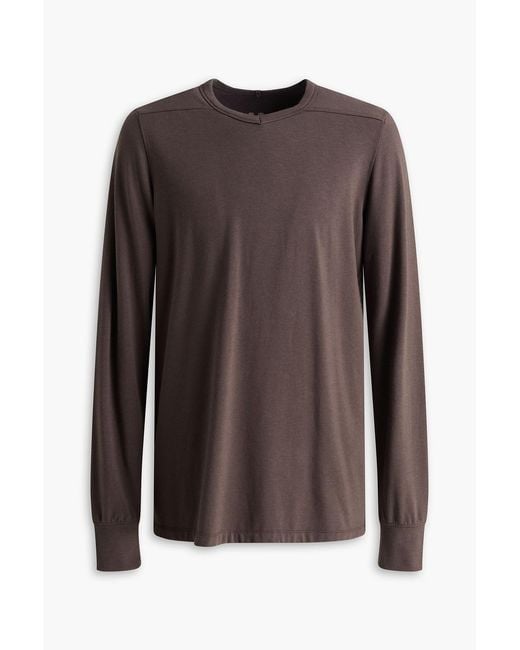 Rick Owens Brown Fleece Sweatshirt for men