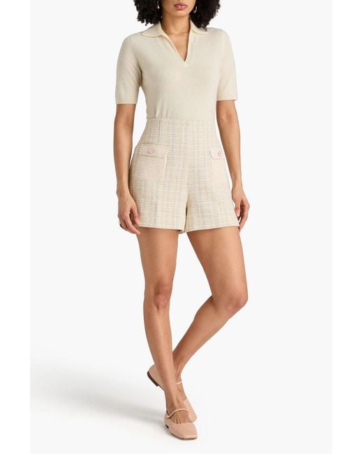 Sandro Natural Mimo Cotton-Blend Tweed Shorts