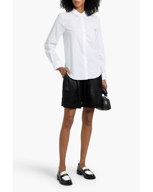 FRAME White The Classic Cotton-Seersucker Shirt