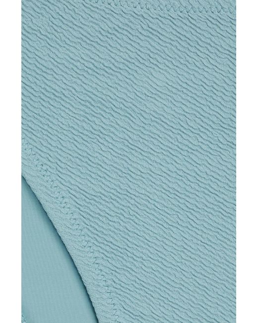 Solid & Striped Blue The Paula Stretch-Seersucker Bikini Briefs