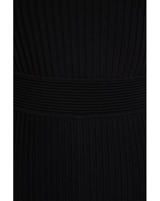 Jonathan Simkhai Black Marianne Ribbed-knit Midi Dress