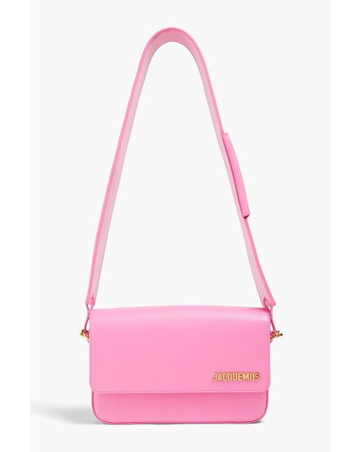 Jacquemus Pink Le Carinu Leather Shoulder Bag