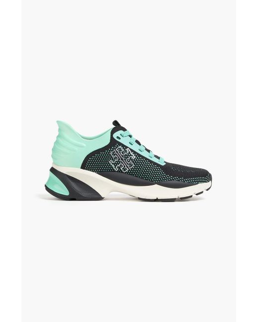 Tory Burch Green Good Luck Knit Trainer