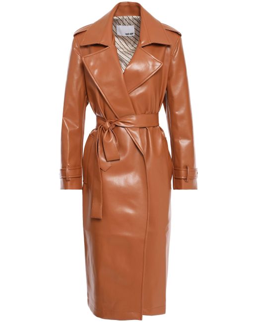Each x Other Vegan Leather Trench Coat | Lyst