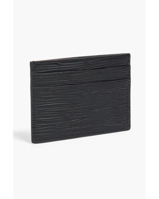 Montblanc Black Textured-Leather Cardholder for men