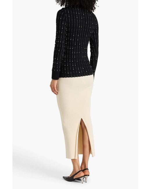 Wardrobe NYC Natural Ribbed Cotton Maxi Skirt