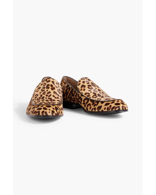 Gianvito Rossi Multicolor Leopard-print Calf Hair Loafers for men