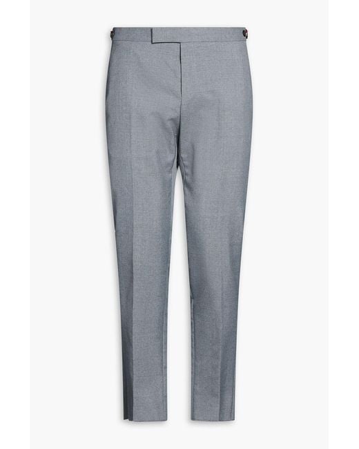 Thom Browne Gray Wool-Blend Pants for men